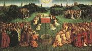 Jan Van Eyck Adoration fo the Mystic Lamb,from the Ghent Altarpiece oil painting artist